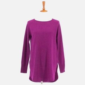 Halogen Magenta Cashmere Blend Sweater- L